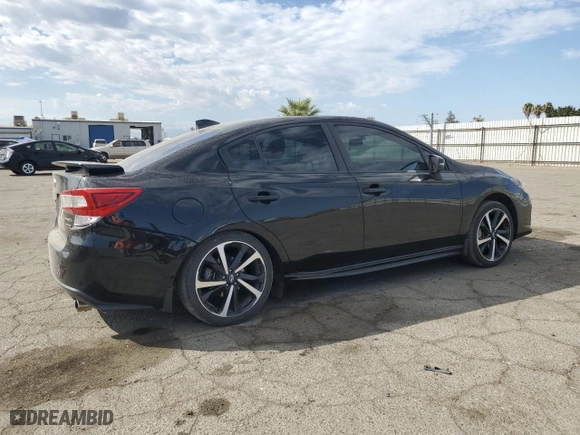 2020 Subaru Impreza Sport with VIN 4S3GKAM65L3610010, listed as a Copart auction lot 72472574 with 37,015 mi miles and Salvage Title. Bid and sale history available at carsss.com. Image 3.