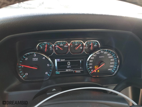 2019 Chevrolet Silverado 1500 LD LT with VIN 2GCVKPECXK1142696, listed as a Copart auction lot 37693144 with 69,751 mi miles and Salvage Title. Bid and sale history available at carsss.com. Image 9.