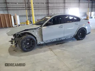 2023 BMW M3 Competition with VIN WBS33AY03PFN62375, listed as a Copart auction lot 47433395 with 27,849 mi miles and Salvage Title. Bid and sale history available at carsss.com. Image 1.