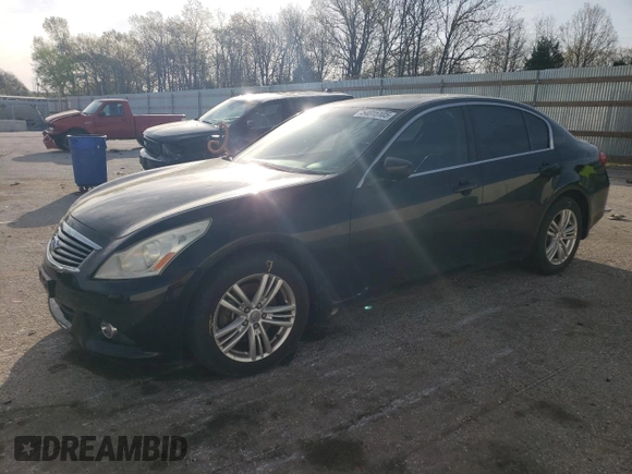 2012 Infiniti G25 x with VIN JN1DV6AR9CM730525, listed as a Copart auction lot 54015105 with 214,989 mi miles and Salvage title. Bid and sale history available at DreamBid. Image 1.