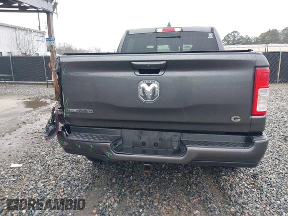 2022 Ram 1500 Big Horn with VIN 1C6RREFG6NN337093, listed as a IAAI auction lot 41619033 with 58,264 mi miles and . Bid and sale history available at DreamBid. Image 16.
