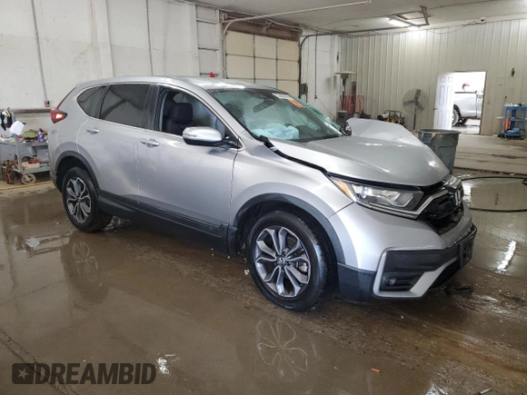 2021 Honda CR-V EX with VIN 2HKRW2H58MH645439, listed as a Copart auction lot 53483645 with 51,175 mi miles and Salvage Title. Bid and sale history available at carsss.com. Image 4.