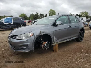 2015 Volkswagen Golf TSI S z VIN 3VW217AU2FM004845, wystawiony jako Copart lot #55476465 z przebiegiem 193 118 mil mil oraz Szkoda całkowita • Salvage title. Historia ofert i sprzedaży dostępna na DreamBid. Obrazek 1.