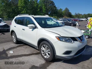 2016 Nissan Rogue SV with VIN KNMAT2MV1GP682787, listed as a IAAI auction lot 42028405 with 157,975 mi miles. Bid and sale history available at carsss.com. Image 1.