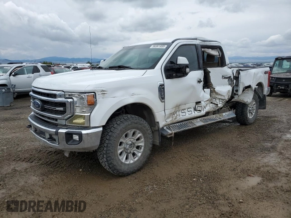 2021 Ford F-250 XL with VIN 1FT7W2BN8MED45769, listed as a Copart auction lot 56361955 with 93,595 mi miles and Clean title. Bid and sale history available at DreamBid. Image 1.