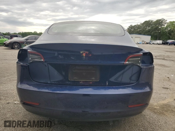 2023 Tesla Model 3 with VIN 5YJ3E1EA5PF695318, listed as a Copart auction lot 53832935 with 28,863 mi miles and Salvage title. Bid and sale history available at DreamBid. Image 6.