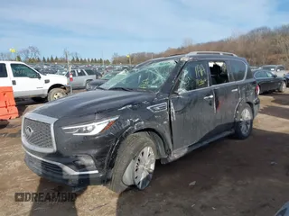 2018 Infiniti QX80 with VIN JN8AZ2NE0J9192869, listed as a IAAI auction lot 41434422 with 111,110 mi miles and . Bid and sale history available at DreamBid. Image 16.
