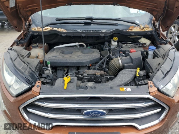 2018 Ford EcoSport Titanium z VIN MAJ6P1WL8JC202412, wystawiony jako Copart lot #55558265 z przebiegiem 122 137 mil mil oraz Szkoda całkowita • Salvage title. Historia ofert i sprzedaży dostępna na DreamBid. Obrazek 12.
