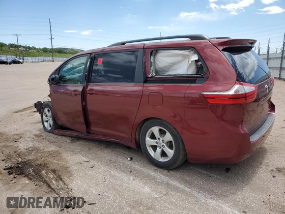 2015 Toyota Sienna LE AAS with VIN 5TDKK3DC3FS585817, listed as a Copart auction lot 52002925 with Not provided miles and Salvage title. Bid and sale history available at DreamBid. Image 2.