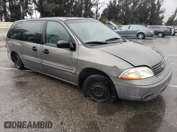 2001 Ford Windstar LX with VIN 2FMZA50421BB95048, listed as a Copart auction lot 45223795 with 208,984 mi miles and Salvage Title. Bid and sale history available at carsss.com. Image 4.