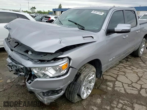 2024 Ram 1500 Big Horn with VIN 1C6SRFFT9RN118123, listed as a Copart auction lot 56187125 with 35,691 mi miles and Salvage title. Bid and sale history available at DreamBid. Image 13.