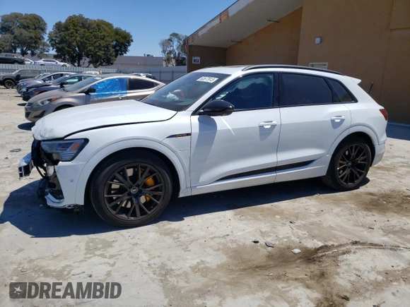 2023 Audi e-tron Chronos with VIN WA1VABGE3PB007985, listed as a Copart auction lot 63577913 with 7,366 mi miles and . Bid and sale history available at DreamBid. Image 1.