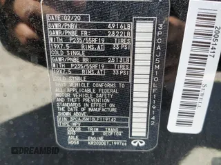 2020 Infiniti QX50 Essential с VIN 3PCAJ5M10LF119142, выставлен на аукционе Copart как лот 49128615 с пробегом 47 863 миль миль и Списание • Salvage title. История ставок и продаж доступна на DreamBid. Изображение 14.