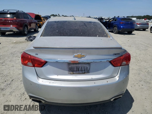 2017 Chevrolet Impala Premier with VIN 2G1145S35H9131500, listed as a Copart auction lot 62735235 with Not provided miles and Salvage title. Bid and sale history available at DreamBid. Image 6.