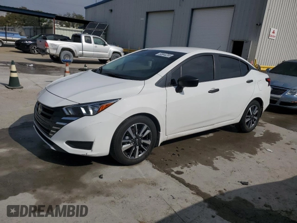 2024 Nissan Versa S with VIN 3N1CN8DV0RL873656, listed as a Copart auction lot 50644285 with 7,281 mi miles and Salvage Title. Bid and sale history available at carsss.com. Image 1.