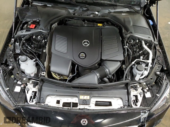 2025 Mercedes-Benz C 300 with VIN W1KAF4HB3SR242642, listed as a Copart auction lot 49090085 with 4,968 mi miles and Salvage Title. Bid and sale history available at DreamBid. Image 11.