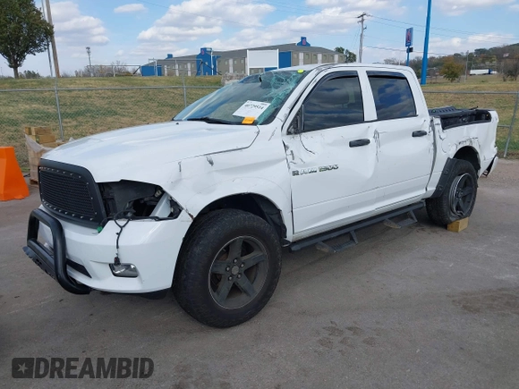2012 Ram 1500 Express with VIN 1C6RD7KT9CS198783, listed as a IAAI auction lot 40729514 with 151,785 mi miles and . Bid and sale history available at DreamBid. Image 2.
