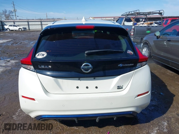 2022 Nissan LEAF SV Plus with VIN 1N4BZ1CV9NC557996, listed as a IAAI auction lot 41580168 with 32,833 mi miles and . Bid and sale history available at DreamBid. Image 17.