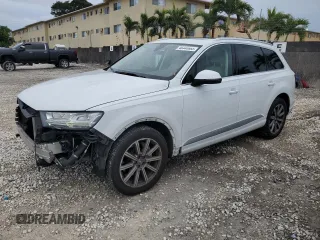 2017 Audi Q7 Premium Plus z VIN WA1LHAF71HD038447, wystawiony jako Copart lot #46440665 z przebiegiem 97 872 mil mil oraz Szkoda całkowita • Salvage title. Historia ofert i sprzedaży dostępna na DreamBid. Obrazek 1.