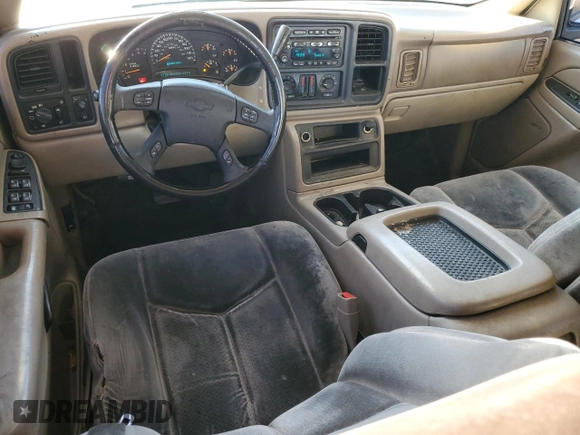 2005 Chevrolet Suburban LS with VIN 3GNEC16ZX5G176881, listed as a Copart auction lot 80467894 with 203,283 mi miles and Salvage title. Bid and sale history available at DreamBid. Image 8.