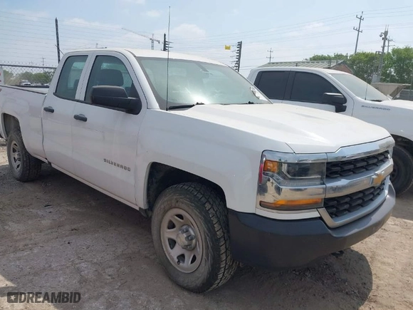 2019 Chevrolet Silverado 1500 LD Work Truck with VIN 2GCVKNEC7K1159458, listed as a IAAI auction lot 41895386 with 81,510 mi miles. Bid and sale history available at carsss.com. Image 1.