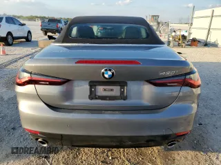 2025 BMW 4 Series 430i with VIN WBA33DB02SCT31055, listed as a Copart auction lot 47580395 with 14,250 mi miles and Clean Title. Bid and sale history available at carsss.com. Image 6.