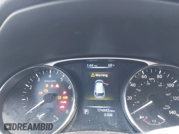 2016 Nissan Rogue SV with VIN 5N1AT2MT4GC880023, listed as a IAAI auction lot 41770822 with 174,843 mi miles. Bid and sale history available at carsss.com. Image 7.