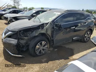 2021 Nissan Murano SV with VIN 5N1AZ2BS6MC142020, listed as a Copart auction lot 52952175 with 65,183 mi miles and Salvage title. Bid and sale history available at DreamBid. Image 1.