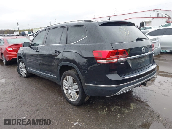 2019 Volkswagen Atlas SEL with VIN 1V2MR2CA4KC592087, listed as a IAAI auction lot 41961829 with 101,267 mi miles and . Bid and sale history available at DreamBid. Image 3.
