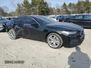 2021 Acura TLX w/Technology Package with VIN 19UUB6F4XMA006575, listed as a Copart auction lot 48488485 with 41,232 mi miles and Non Repairable. Bid and sale history available at carsss.com. Image 4.