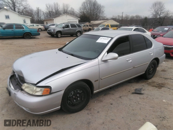 2001 Nissan Altima GXE with VIN 1N4DL01D91C160748, listed as a IAAI auction lot 41754933 with 90,267 mi miles. Bid and sale history available at carsss.com. Image 2.