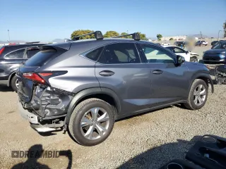 2017 Lexus NX 200t with VIN JTJYARBZ3H2055670, listed as a Copart auction lot 61213485 with 87,380 mi miles and Salvage title. Bid and sale history available at DreamBid. Image 3.