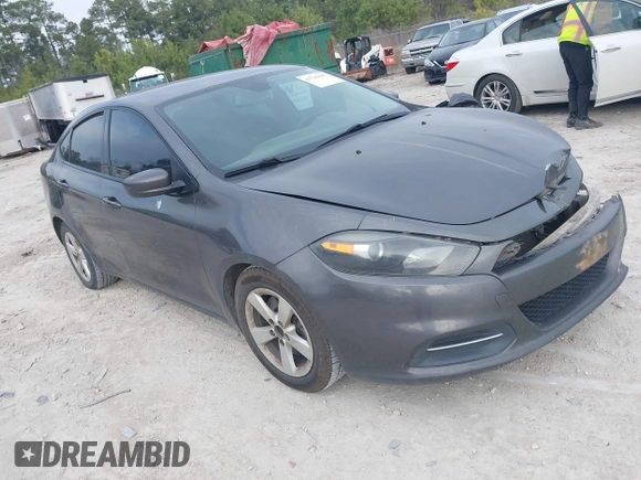 2015 Dodge Dart SXT with VIN 1C3CDFBB3FD309566, listed as a IAAI auction lot 41749617 with 180,188 mi miles. Bid and sale history available at carsss.com. Image 1.