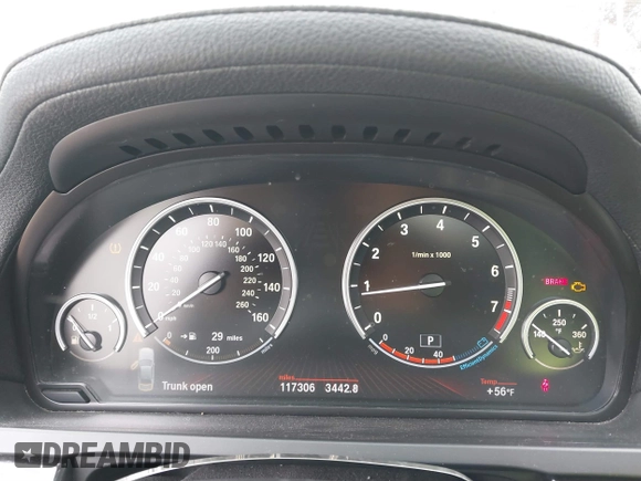 2011 BMW 7 Series 750Li xDrive with VIN WBAKC8C52BC431668, listed as a IAAI auction lot 41623575 with 117,306 mi miles. Bid and sale history available at carsss.com. Image 7.
