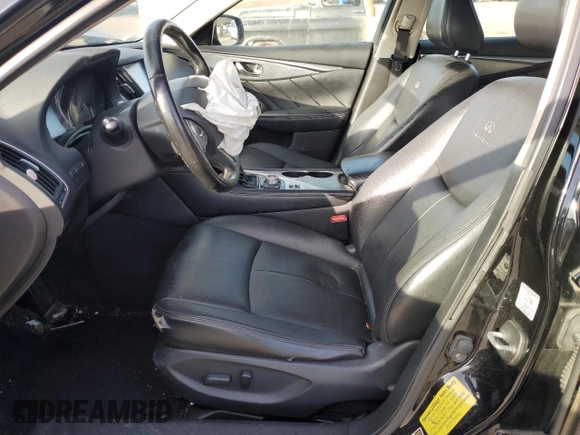 2014 Infiniti Q50 Premium with VIN JN1BV7ARXEM688219, listed as a Copart auction lot 41666885 with 143,813 mi miles and Salvage Title. Bid and sale history available at DreamBid. Image 7.
