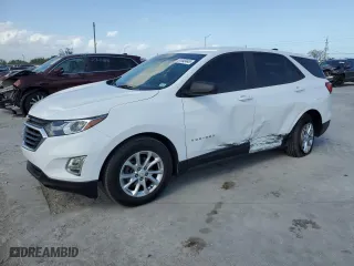 2020 Chevrolet Equinox LS with VIN 2GNAXHEV0L6165794, listed as a Copart auction lot 51043445 with 47,616 mi miles and Non Repairable. Bid and sale history available at carsss.com. Image 1.