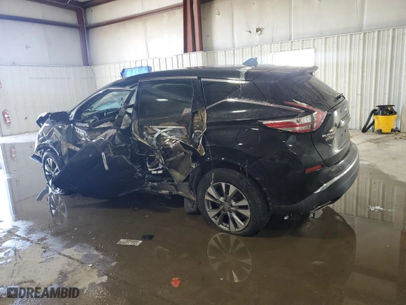 2017 Nissan Murano SL with VIN 5N1AZ2MHXHN149502, listed as a Copart auction lot 46047665 with 0 mi miles and Non Repairable. Bid and sale history available at carsss.com. Image 2.