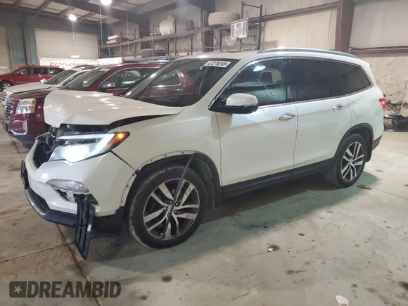 2016 Honda Pilot Elite with VIN 5FNYF6H06GB071661, listed as a Copart auction lot 47278245 with 226,194 mi miles and Salvage Title. Bid and sale history available at carsss.com. Image 1.
