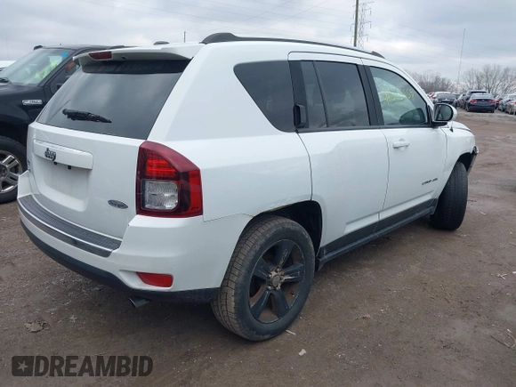 2017 Jeep Compass High Altitude with VIN 1C4NJDEB7HD109807, listed as a IAAI auction lot 41570559 with 103,792 mi miles. Bid and sale history available at carsss.com. Image 4.