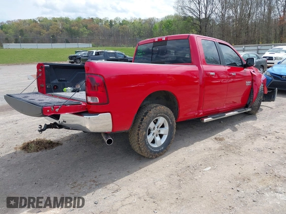 2017 Ram 1500 SLT z VIN 1C6RR7GG0HS578017, wystawiony jako IAAI lot #41935144 z przebiegiem 173 655 mil mil oraz . Historia ofert i sprzedaży dostępna na DreamBid. Obrazek 4.