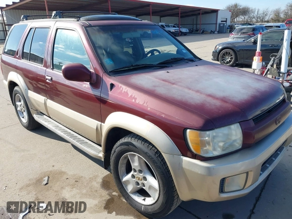 2002 Infiniti QX4 with VIN JNRDR09X02W212520, listed as a IAAI auction lot 41381529 with 182,828 mi miles and . Bid and sale history available at DreamBid. Image 1.