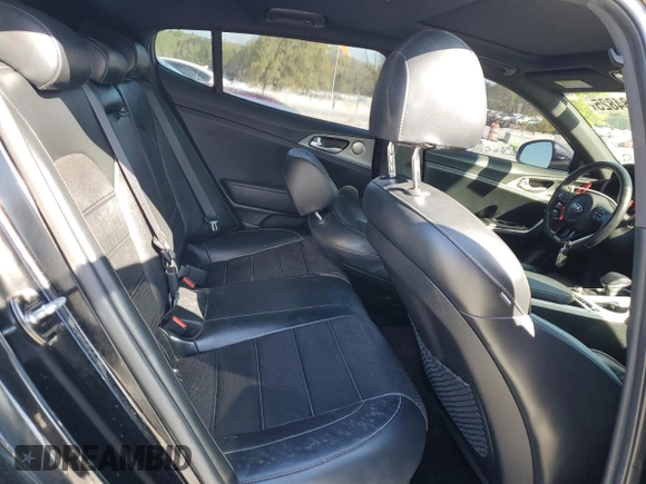 2020 Kia Stinger GT2 with VIN KNAE55LC7L6071883, listed as a Copart auction lot 52684825 with 23,714 mi miles and Non Repairable. Bid and sale history available at carsss.com. Image 10.