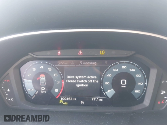 2020 Audi Q3 Premium with VIN WA1AECF31L1098425, listed as a IAAI auction lot 41640806 with 100,462 mi miles and . Bid and sale history available at DreamBid. Image 7.