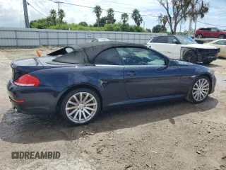2008 BMW 6 Series 650i with VIN WBAEB53568CX63345, listed as a Copart auction lot 70633554 with 91,046 mi miles and Salvage Title. Bid and sale history available at carsss.com. Image 3.