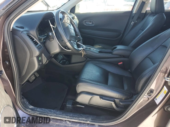 2019 Honda HR-V EX-L with VIN 3CZRU6H7XKM717029, listed as a Copart auction lot 46498375 with 36,609 mi miles and Salvage Title. Bid and sale history available at carsss.com. Image 7.