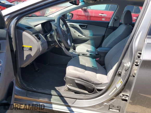 2013 Hyundai Elantra GLS with VIN 5NPDH4AE6DH374729, listed as a Copart auction lot 65541973 with 105,181 mi miles and Salvage title. Bid and sale history available at DreamBid. Image 7.