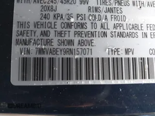 2024 Mazda CX-50 2.5 Turbo Premium Plus Package with VIN 7MMVABEY9RN157071, listed as a IAAI auction lot 41554430 with 4,023 mi miles. Bid and sale history available at carsss.com. Image 9.