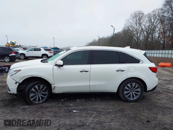 2016 Acura MDX w/Tech with VIN 5FRYD3H49GB008253, listed as a IAAI auction lot 41564115 with 127,500 mi miles. Bid and sale history available at carsss.com. Image 14.
