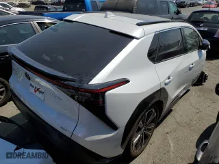 2023 Toyota bZ4X XLE with VIN JTMABACA0PA042200, listed as a Copart auction lot 64109554 with 5,330 mi miles and Salvage Title. Bid and sale history available at carsss.com. Image 3.