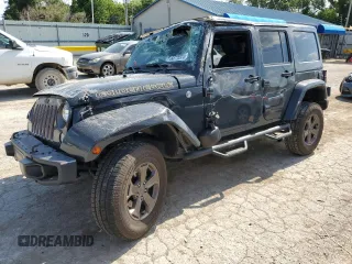 2018 Jeep Wrangler JK Unlimited Golden Eagle with VIN 1C4BJWDG4JL881205, listed as a Copart auction lot 60770374 with 53,350 mi miles and Salvage Title. Bid and sale history available at carsss.com. Image 1.